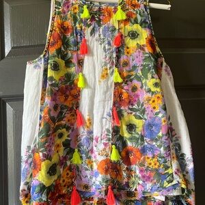 RAGA Multicolor Floral Top with Neon Accents